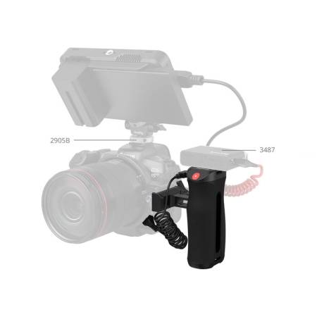 SmallRig 5694 - obustronny uchwyt boczny z wyzwalaczem REC, adapter Arca-Swiss - przykład użycia